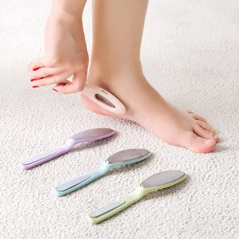 Stainless Steel Foot File Pedicure Tool Double Sided Dead Skin Remover Foot Scrubber Exfoliating Tool