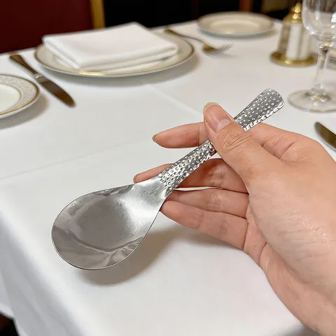 Verdikte Gehamerde Roestvrij Stalen Lepel Korte Handgreep Theelepel Huishouden Diner Soeplepel Ke Gerei