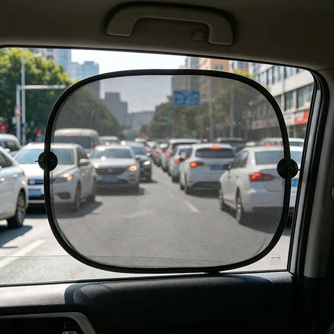 Auto Raam Zonnescherm Mesh Zijraam Zonnescherm Universele Zwarte Auto Zonbescherming Hoes Met Zuignappen