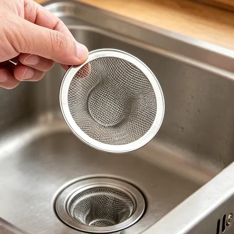 Roestvrijstalen Gootsteenzeef Haarvanger Anti-Verstopping Afvoerfilter Voor Keuken Badkamer Wastafel Metalen Filter Net