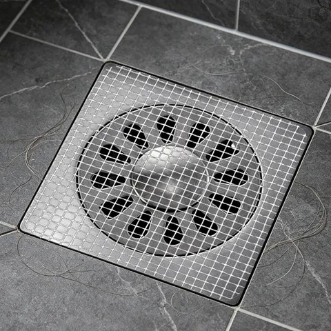 Disposable Floor Drain Hair Catcher Mesh Sticker Shower Drain Filter Anti-Clogging Filter Sticker For Bathroom Kitchen Sink