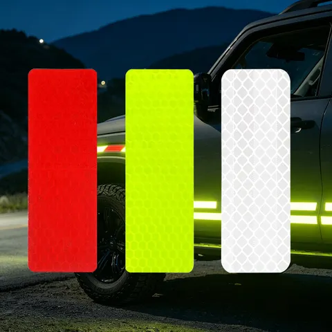 Reflective Car Stickers Motorcycle Night Warning Strip Decals High Visibility Vehicle Body Safety Warning Tape