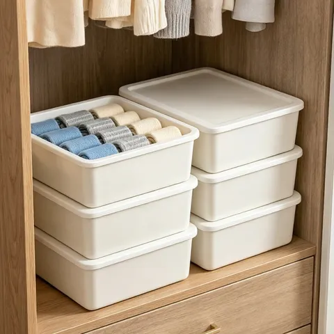 Home Storage Box Drawer Organizer For Underwear Socks Bra Foldable Storage Container