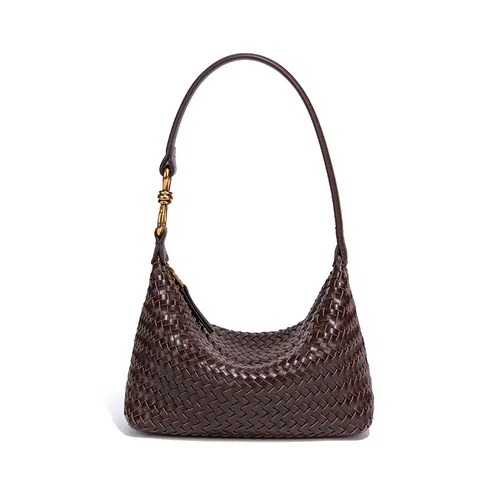 Damen Mode Geflochten PU Leder Schultertasche Handgemacht Hobo Tasche Retro Achseltasche Lässig Mode Tasche Henkeltasche Schmuck