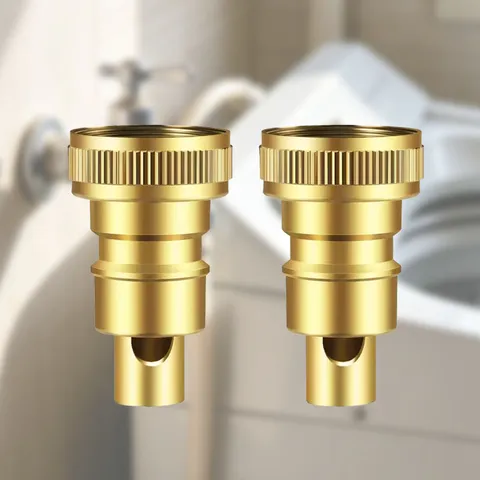 Washing Machine Faucet Automatic Water Stop Valve Brass Connector Anti Drop Water Nozzle Household Plumbing Hardware
