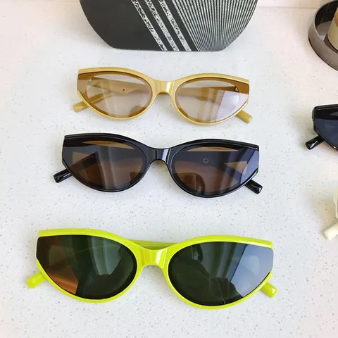 Gafas de Sol Retro de Montura Pequeña Ojo de Gato Para Hombres Mujeres Estilo Hip Hop Montura PC Modernas UV400 Gafas de Sol de Moda