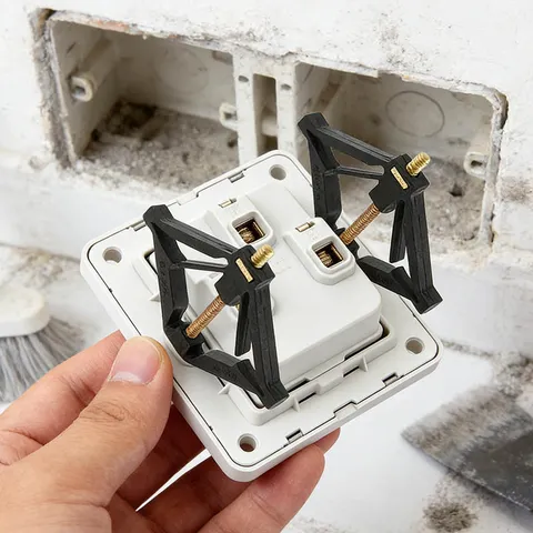 Wall Switch Junction Box Repairer for Loose Sockets and Wall Cassettes Durable Plastic and Metal Build