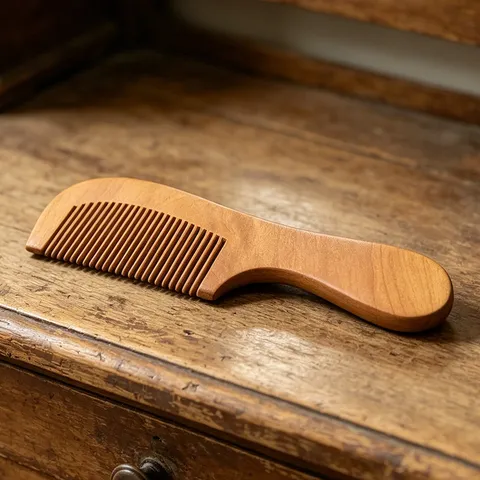 Portable Solid Wood Hair Comb Antistatic Wooden Hairbrush With Handle Daily Hair Care Grooming Tool Travel Hair Comb