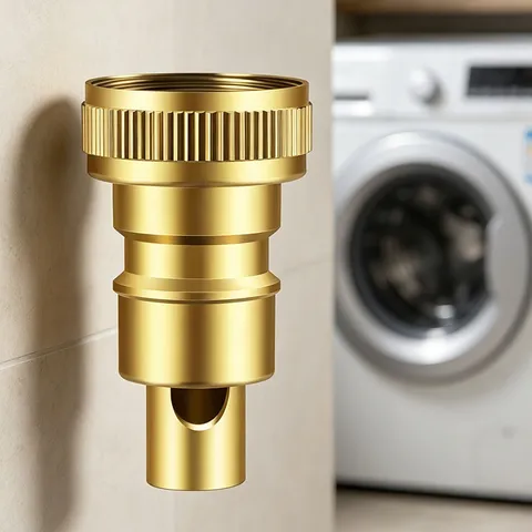 Washing Machine Faucet Automatic Water Stop Valve Brass Connector Anti Drop Water Nozzle Household Plumbing Hardware
