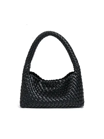 Original Designer Handgewebt PU Leder Handtasche Minimalistisch Chic Geflochten Schultertasche Umhängetasche Set Mit Innentasche Für Damen Alltag