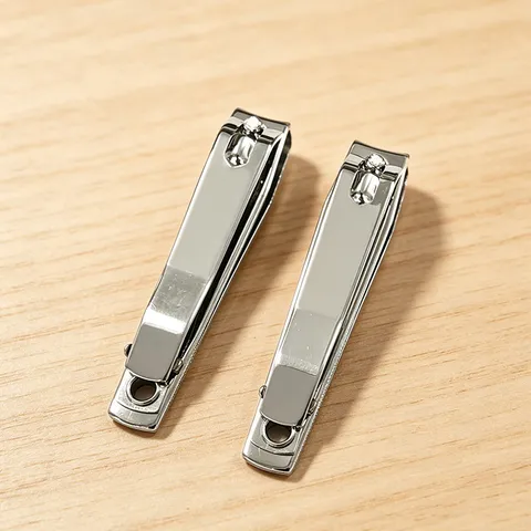 Stainless Steel Nail Clipper With Nail File Large Portable Anti Splash Fingernail Clippers Manicure Tool