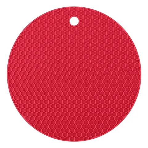 Food Grade Silicone Heat Insulation Mat Kitchen Hot Pot Bowl Trivet Honeycomb Design Non Slip Multi Hole Cooling Cup Mat