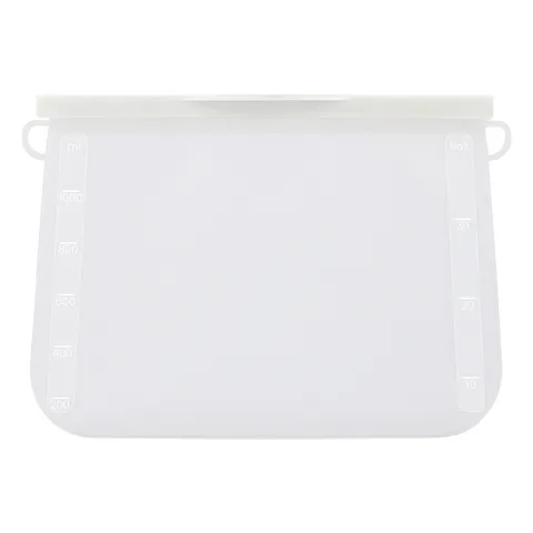 Reusable Silicone Food Storage Bag Airtight Leakproof Fresh Keeping Bag Microwave Safe Food Container Organizer