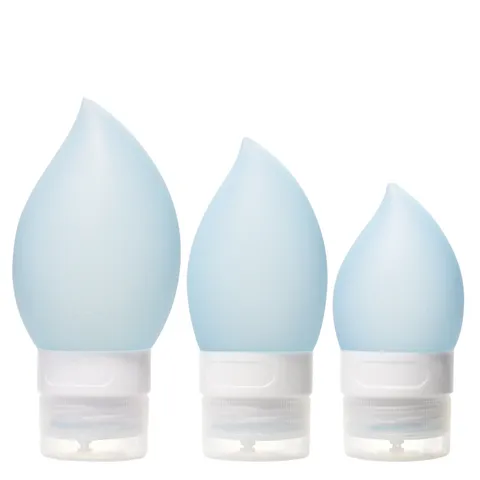 Portable Silicone Travel Bottles Leakproof Squeezable Toiletries Container Set For Shampoo Lotion Conditioner Travel Accessories