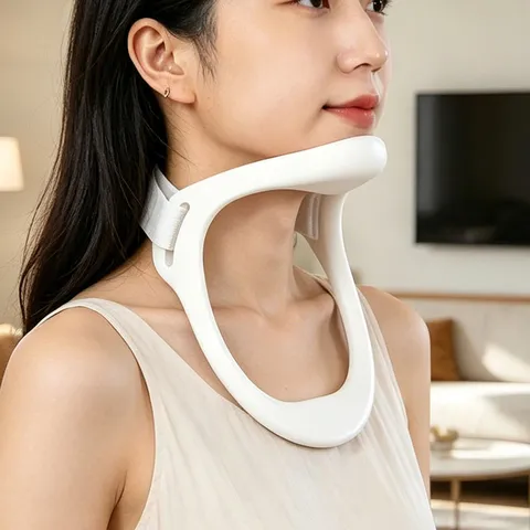 Adjustable Neck Brace Cervical Spine Traction Device Ergonomic Neck Support Collar For Posture Correction Adult