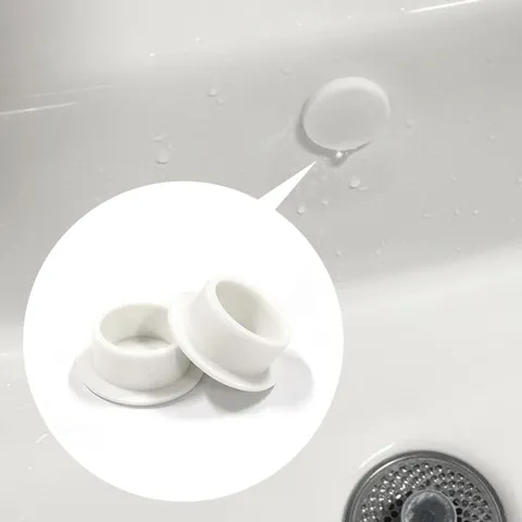 Tapón de Agujero de Rebosadero de Lavabo de Silicona Tapa de Fregadero Universal Desagüe Baño Reemplazo de Rebosadero