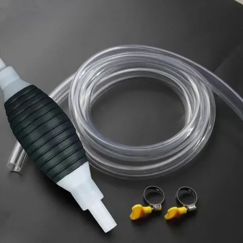 Portable Manual Car Fuel Oil Siphon Pump Hand Press Extractor Pump Transfer Pipe For Gasoline Diesel Automotive