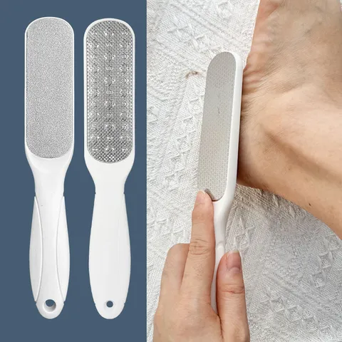 Household Double Sided Foot File Dead Skin Remover Callus Remover Plastic Handle Foot Care Tool Pedicure Tool