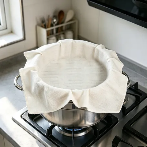 Cuisine Coton Tissu pour Cuiseur Vapeur Carré Tissu Filtrant Alimentaire pour Cuire à la Vapeur Riz Tofu Yaourt Outils de Cuisine