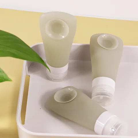 Portable Silicone Travel Toiletry Bottles Squeeze Container Set Refillable Bottles For Shampoo Shower Gel