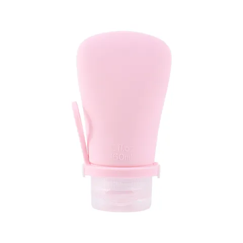 Portable Silicone Travel Toiletry Bottle Squeeze Sub Bottling Container With Leak Proof Strap For Shampoo And Lotion