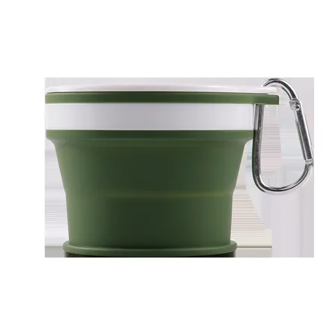 Portable Foldable Silicone Water Cup Travel Outdoor Telescopic Drinking Cup Leakproof Portable Mouthwash Cup