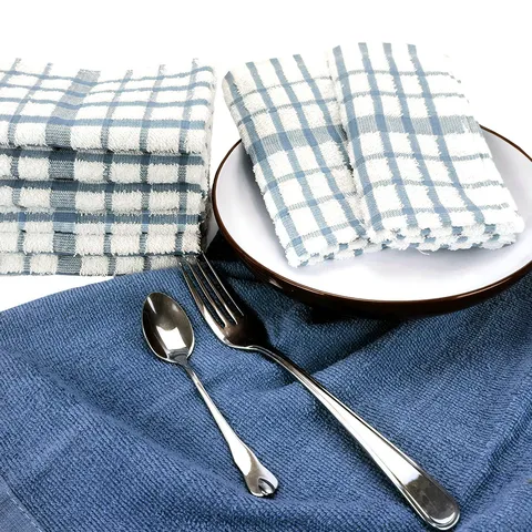 Puro Cotone Tessuto Waffle Cucina Strofinaccio Assorbente Asciugamano per la Pulizia Quadri Strofinaccio per Casa Cucina Pulizia