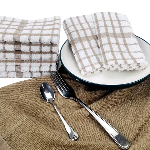 Puro Cotone Tessuto Waffle Cucina Strofinaccio Assorbente Asciugamano per la Pulizia Quadri Strofinaccio per Casa Cucina Pulizia