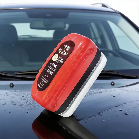 Automotive Glass Oil Film Remover Car Windshield Window Deep Cleaning Brush Automotive Glass Cleaner Multi Functional Tool