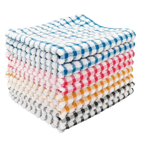 Huishouden Katoengaren Keuken Vaatdoek Absorberend Ruit Schoonmaakdoek Voor Dagelijks Gebruik