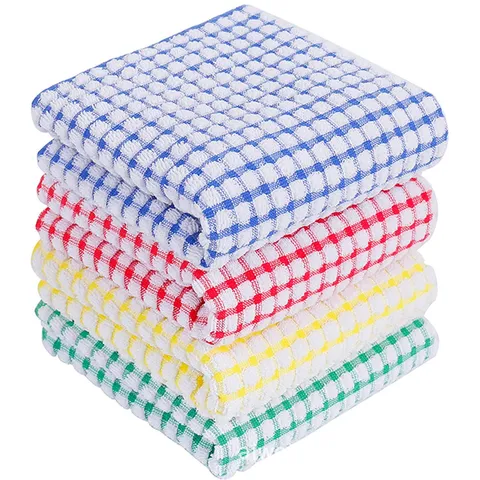 Strofinacci da Cucina in Cotone Waffle Panni Assorbenti per Pulizia Stoviglie Domestiche