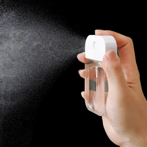 Portable Travel Spray Bottle Transparent Plastic Dispensing Bottle For Alcohol And Disinfectant Daily Use