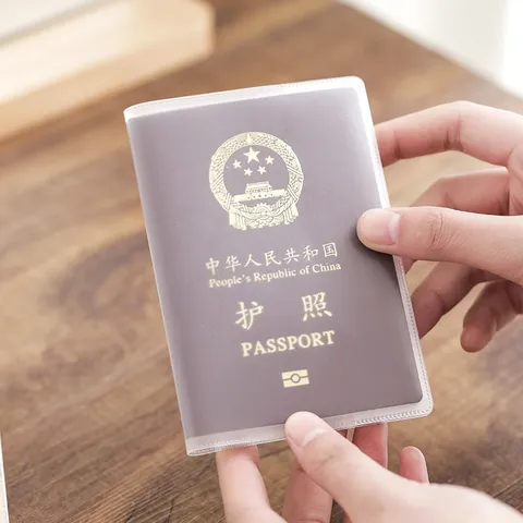 Transparent PVC Passport Cover Travel Document Holder Waterproof Protective Case For ID Credit Cards Passport Organizer