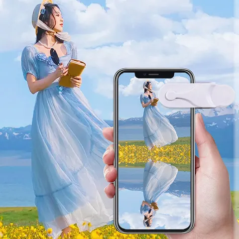 Portable Smartphone Reflection Clip Mirror Set Outdoor Photography Selfie Lens Helper Universal Mobile Phone Mirror Accessory Kit