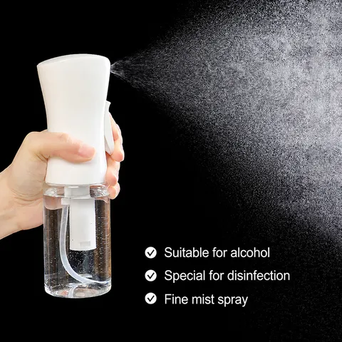 High Pressure Continuous Spray Bottle Plastic Fine Mist Water Sprayer For Travel Decanting Daily Moisturizing Hairdressing
