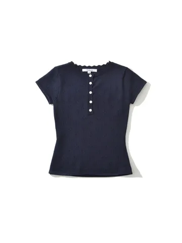 Women Summer Knit Button Short Sleeve Top And Skirt Pants Set Solid Color Breathable Casual Two Piece Outfit