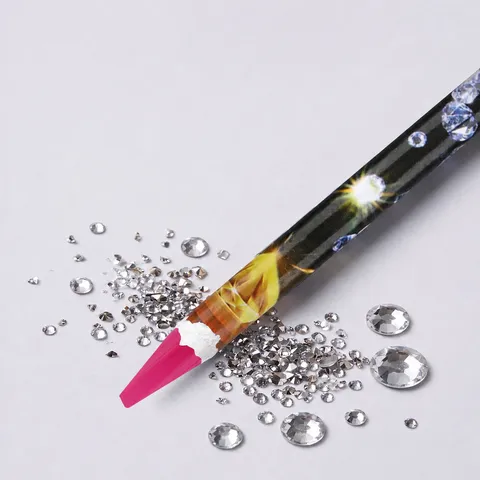 Professional Nail Art Rhinestone Picking Pencil Sharpenable Wax Pen Nail Manicure Dotting Tool Salon DIY Accessories