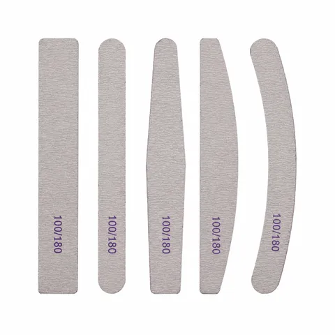 Professional Double Sided Sandpaper Nail Files Multi Shape Manicure Buffing Tools For Salon And Home Use