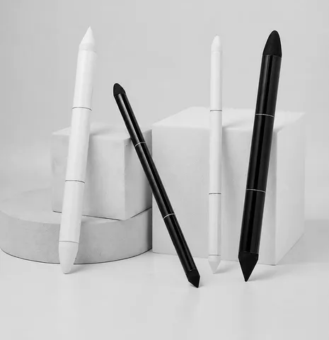 Professional Double Headed Sponge Blending Pen Sketching Drawing Art Tool Black White Small Large Size Marker Pen Set