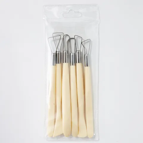 Clay Sculpting Tool Set Pottery Carving Tools Stainless Steel Wire Head Ceramic Modeling Craft Tools With PVC Bag