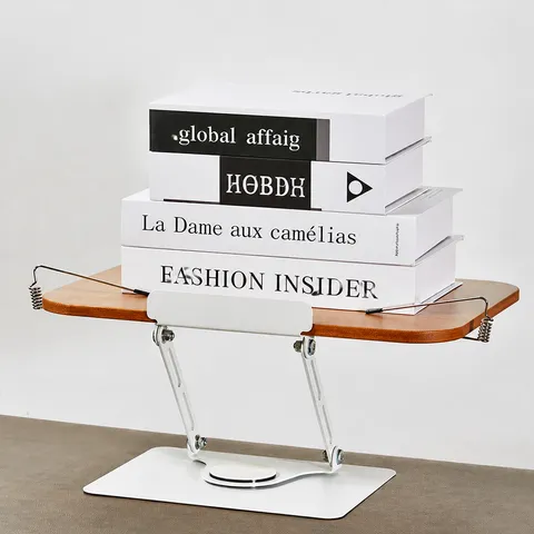 Minimalist Bamboo Reading Stand Adjustable Desktop Book Holder Rotating Stand For Desk Study Office Supplies
