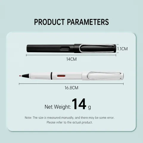 Business Neutral Pen Black Ink Rollerball Pen Plastic Office Stationery Writing Pen With Metal Clip