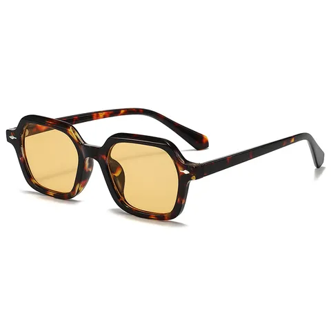 Retro Quadratischer Rahmen Sonnenbrille Mode Street Style UV400 Schutz PC Rahmen Sonnenbrille Für Herren Damen Klassisch