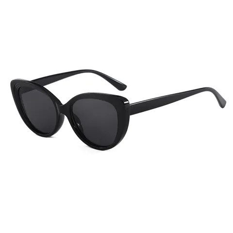 Vintage Ovale Zonnebril Voor Vrouwen Retro Cat Eye PC Montuur UV400 Bescherming High End Trendy Streetwear Eyewear