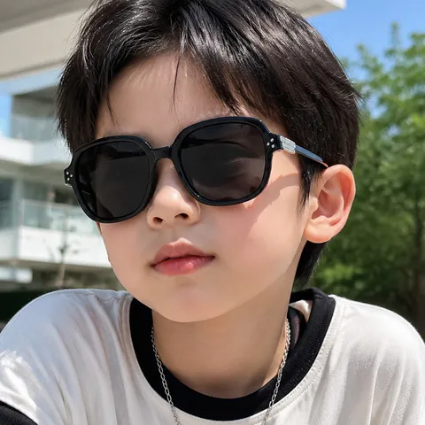 Kinder Retro Quadratische Sonnenbrille Hochwertige Mode Reisnagel Sonnenschutz Brillen UV400 Kinder Polarisierte Sonnenbrille