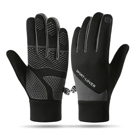 Unisex Winter Thermal Gloves Windproof Waterproof Touch Screen Cold Weather Sports Gloves For Cycling Hiking Running Outdoor