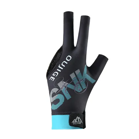 Billiard Glove 3 Finger Half Finger Anti Slip Breathable Single Piece Polyester Snooker Pool Glove For Men Women