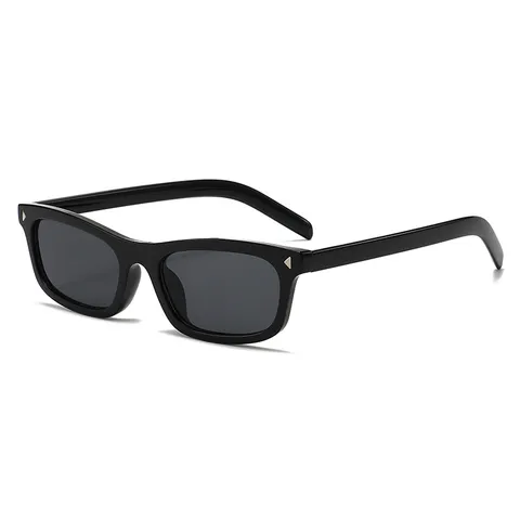 Retro Quadratische Sonnenbrille Damen Herren Vintage Kleiner Rahmen Sonnenbrillen Y2K Mode UV400 Schutzbrillen Hochwertige PC Sonnenbrille