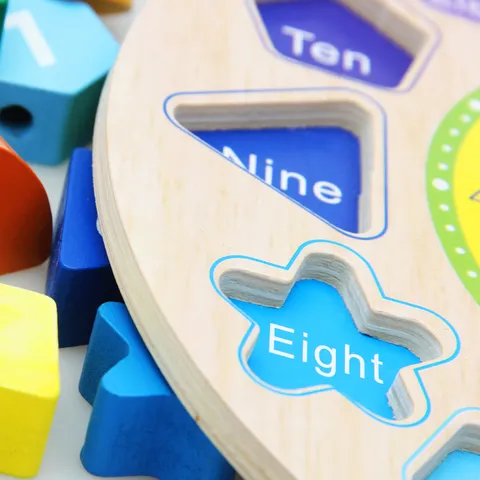 Kinder Hölzerne Digitale Uhr Form Sortieren Perle Spielzeug Pädagogische Frühe Lernen Puzzle Geometrische Blöcke Kleinkind Geschenk