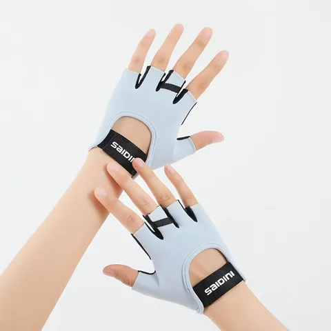 Unisex Half-Finger Fitness Gloves Anti-Slip Breathable Outdoor Cycling Sports Gloves Wear-Resistant Workout Gloves For Men And Women